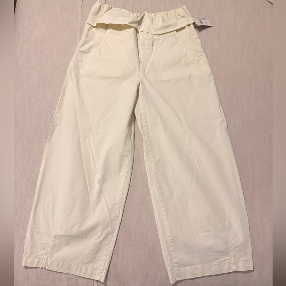 Ivory Wide-Leg Pants